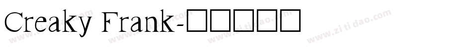 Creaky Frank字体转换